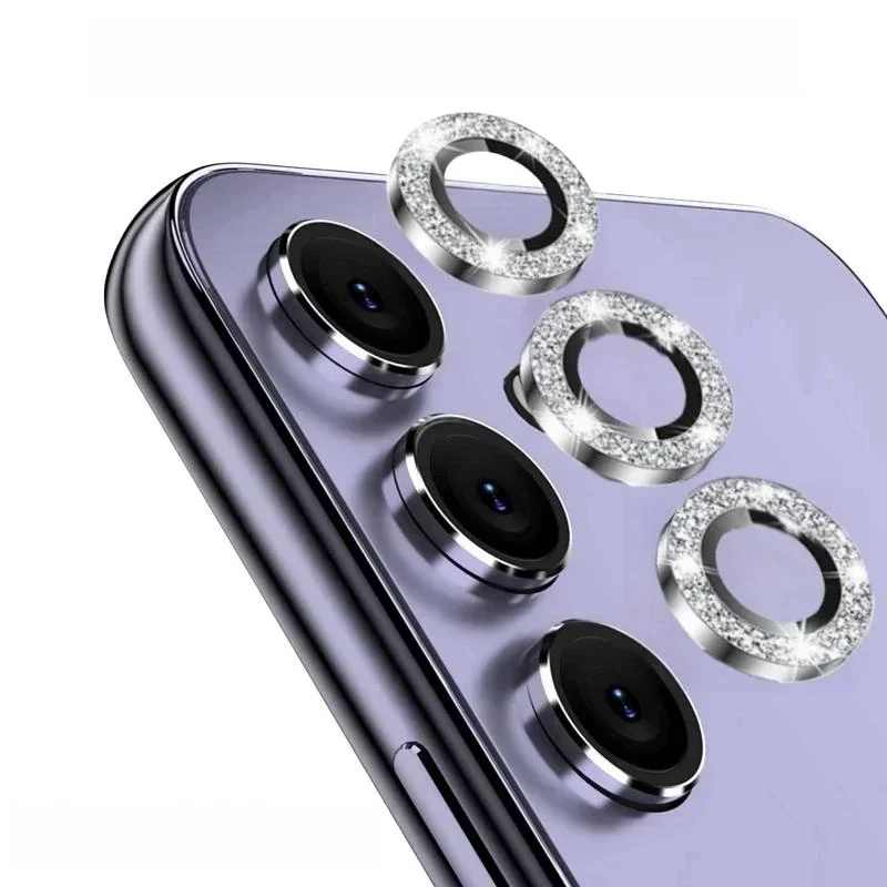 1PCS Bling Glitter Metal Lens Rings for Samsung Galaxy A55 A34 A14 A25 A54 A15 A13 A05 S A35 5G Camera Glass Protector