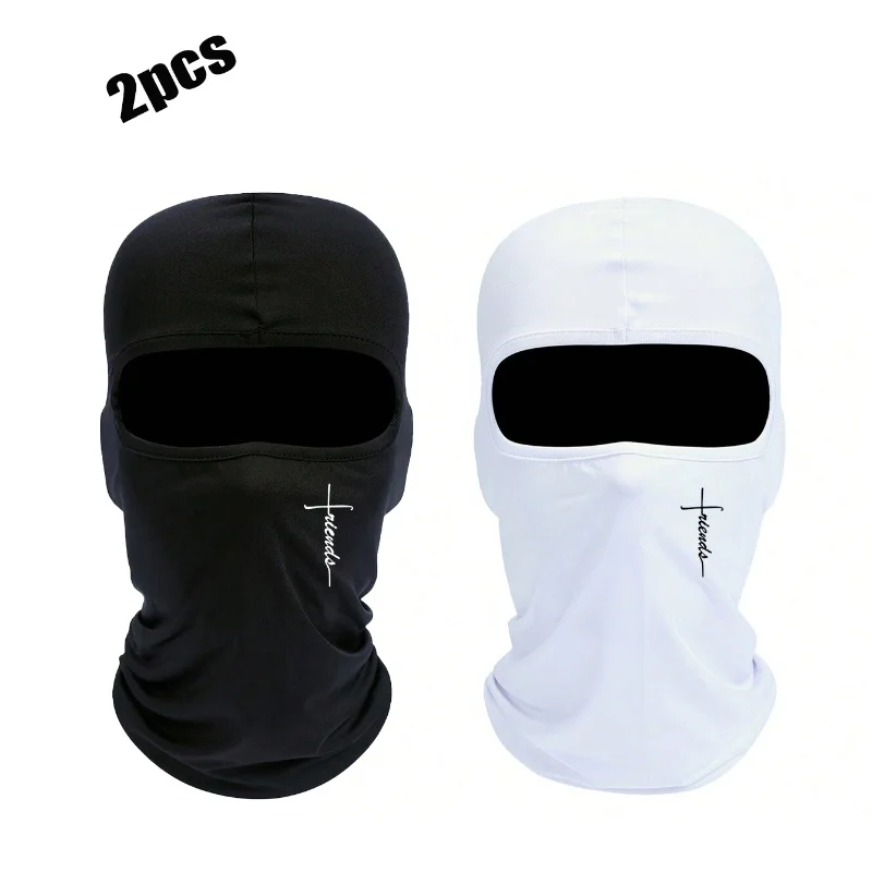 1pc New Cross Print Ski Mask Balaclava Face Mask For Men UV Protection Windproof Scarf For Snowboard Motorcycle Christmas