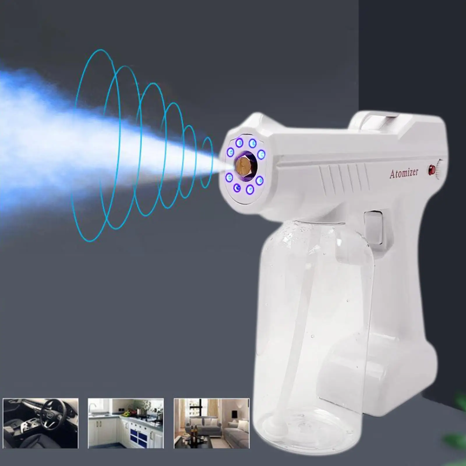 Sterilizer Spray Machine Hand Held Nano Mist Sprayer Fogger Spray Gun, can be