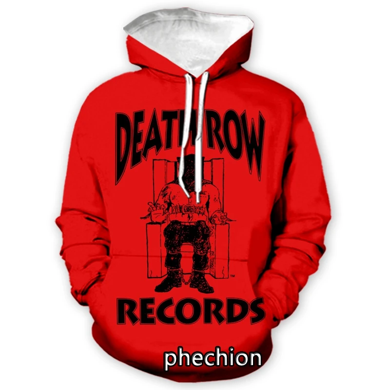 

phechion New Fashion Men/Women DEATH ROW 3D Print Casual Sweatshirt Hoodies Streetwear Men Loose Sporting Hoodies H33