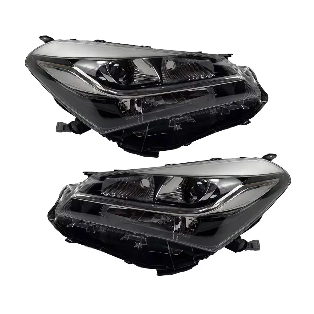 A Pair 2014 Headlights for Toyota VITZ 81185-52J10 LED LENS Head Lamp