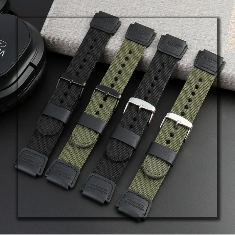 Nylon strap 18mm For Casio A1200 AE1300 A158 A159 F91W/F84/W735 AQ-S800 AEQ-110 W-218H watchband Men Sport Wrist band Bracelet