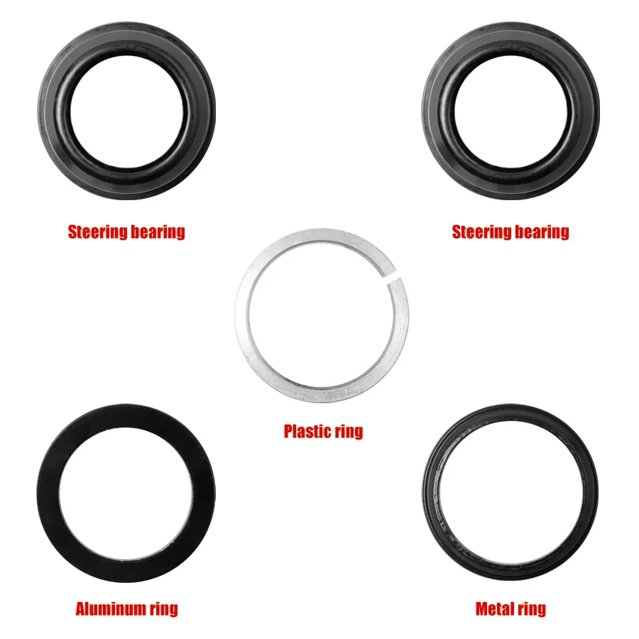 Conjunto de fone de ouvido com rolamento de direção para scooter elétrica, para ninebot max g30 g30d, tigela, rolamentos de alumínio, anel, peças