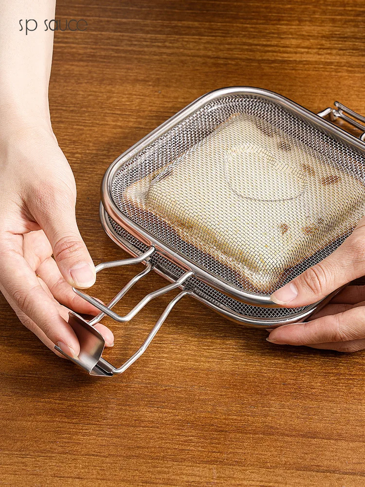 304 Stainless Steel Sandwich Making and Baking Net Clip, Household Toast Bread Baking Tools, Oven Maker Clip, Japanese-style