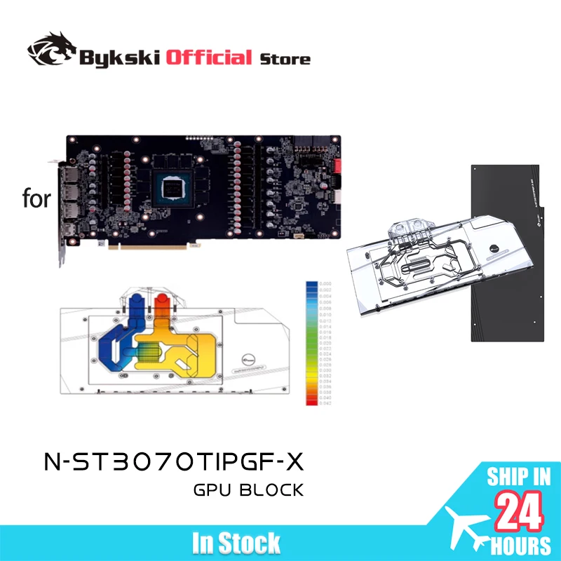 

Водяной блок графического процессора Bykski N-ST3070TIPGF-X для видеокарты Zotac RTX3070TI/3060TI/3070 8GD6 PGF OC/блок медного радиатора