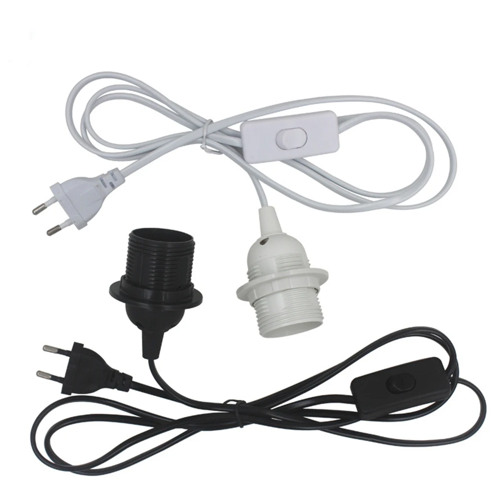 Base de La Lámpara de LA UE EE. UU. Plug Holder Cable de Alimentación Cable 1,8 m E27 Colgante LED Lámpara Fixture Bombillas Socket Adaptadores de