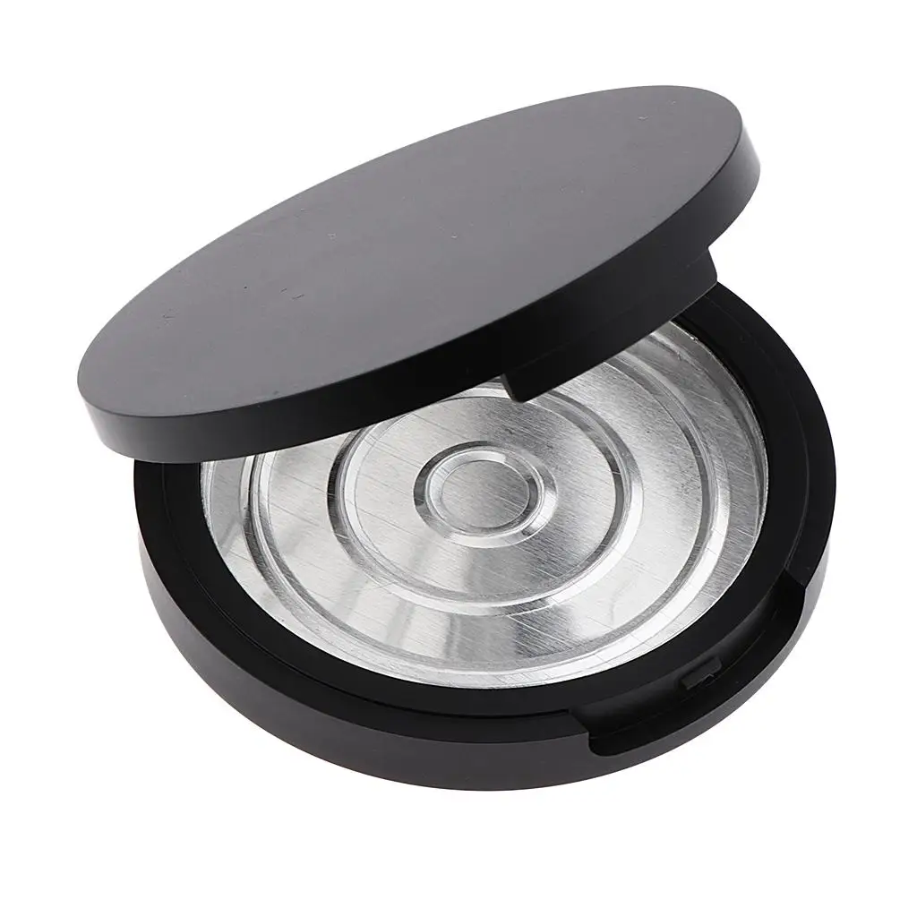 Empty Eyeshadow Palette with Makeup Mirror Compact Powder Box for Professional Makeup Kit