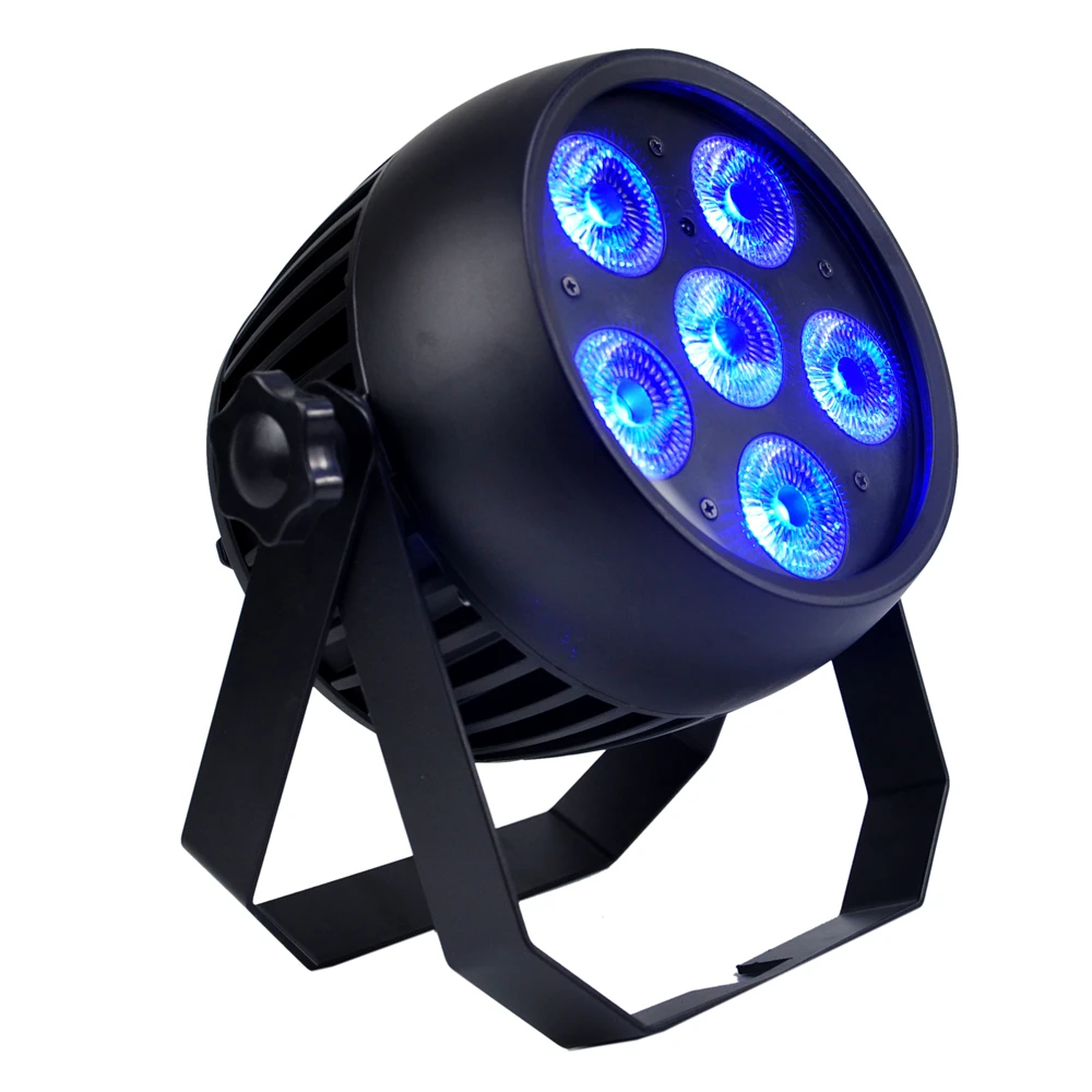 12pcs/lot Outdoor 6x18W Round Shell Wireless DMX LED par can waterproof battery powered RGBWA+UV 6IN1 Wedding uplights