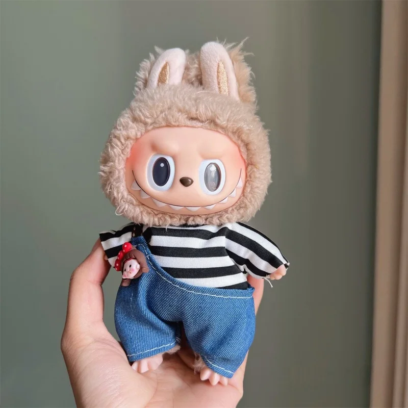For Korea Kpop Exo 17cm Labubu V1 V2 Clothing Accessories Perfect Set Gift