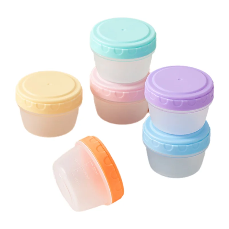 ABCA-6 Pack Salad Dressing Container To Go With Lids,Tiny Condiment Containers With Graduated Lines, Reusable And Leakproof