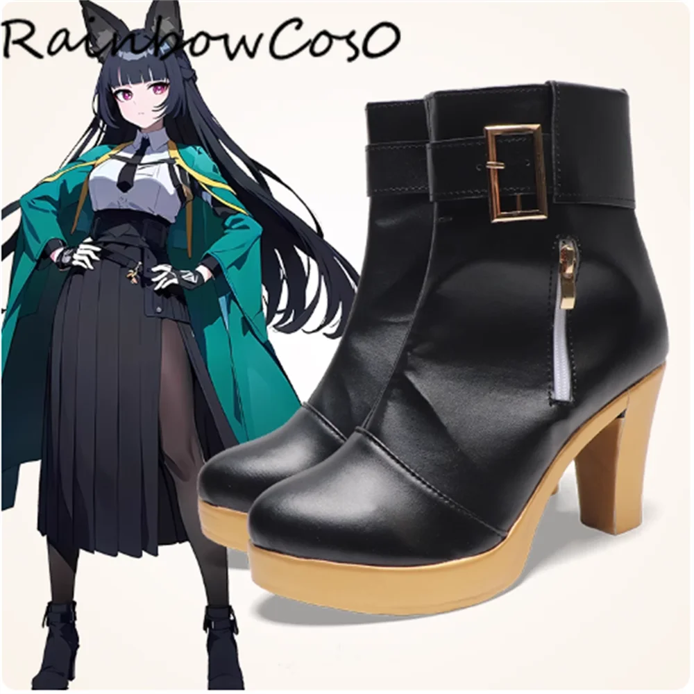 

Hoshimi Miyabi Zenless Zone Zero Обувь для косплея Сапоги Игра Аниме Вечеринка Хэллоуин RainbowCos0 W5367