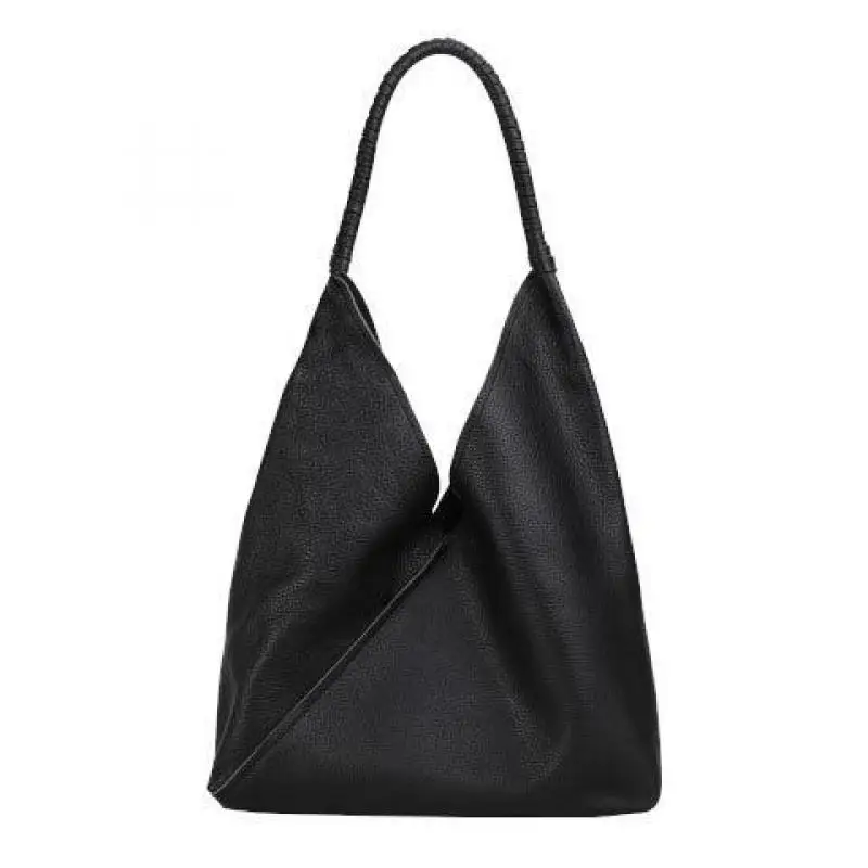 High Quality Cowhide Lychee Patterned Shoulder Bag With Large Capacity Simple And Casual Versatile And Multifunctional Tote Bags