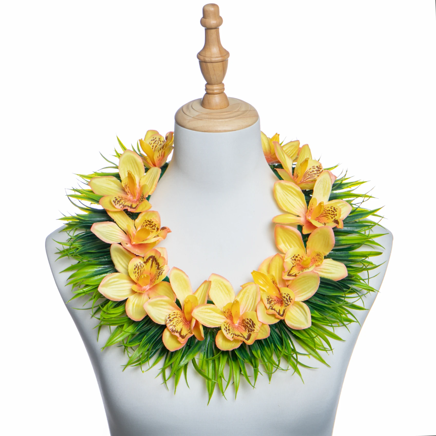 Nova tonga orquídea primavera grama comprimento ajustável lei festival celebração colar 2026 graduação pergaminho grinalda artesanal