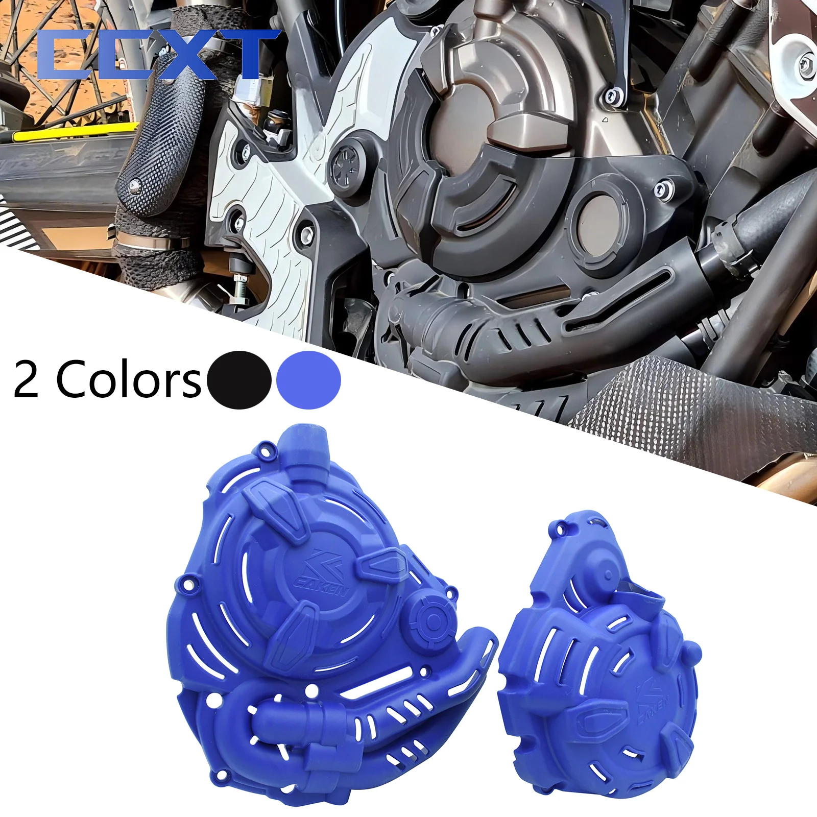

Motorcycle Clutch Cover Ignition Protector Guard For Yamaha Tenere 700 T700 Explore Editio Rally 2019-2024 XSR700 MT-07 TRACER 7