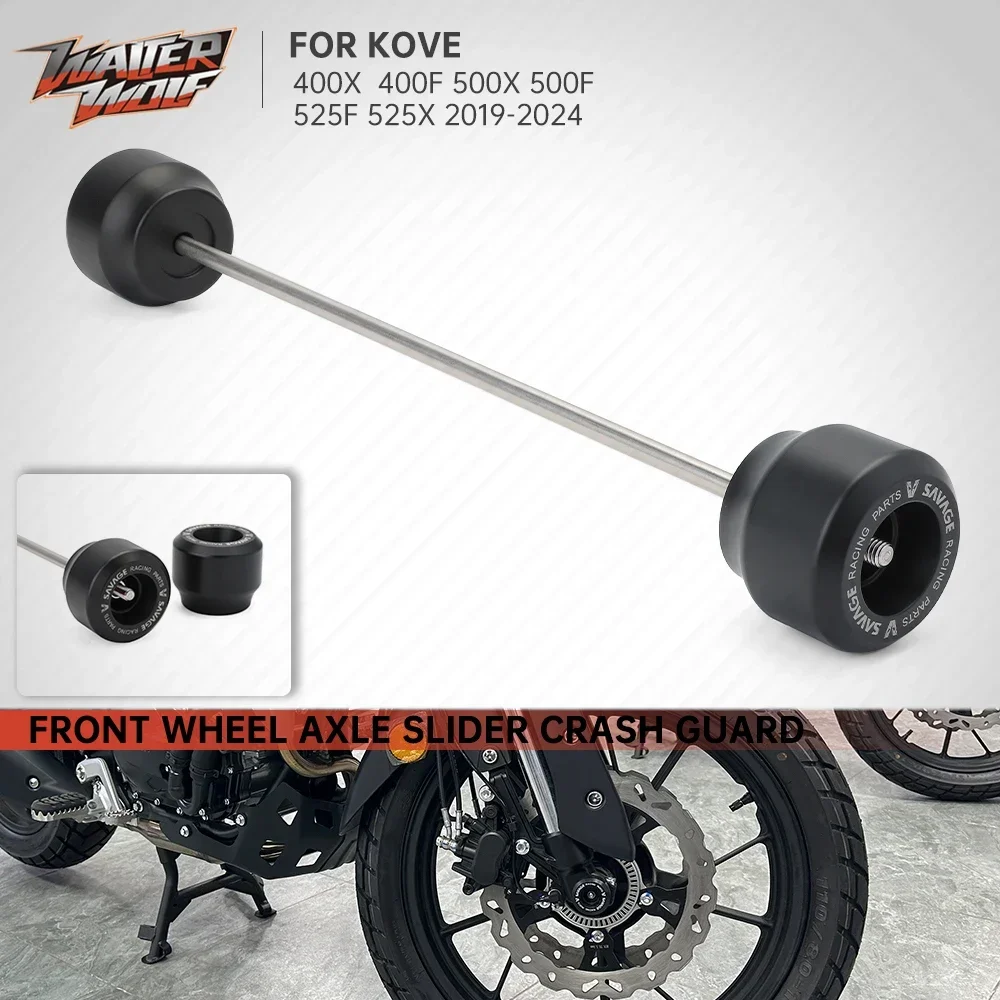 2019-2024 Front Wheel Axle Fork Slider for Kove 400X 400F 500X 500F 525X 525F Colove 400 X 500 F 525 X/F Crash Protector Pad