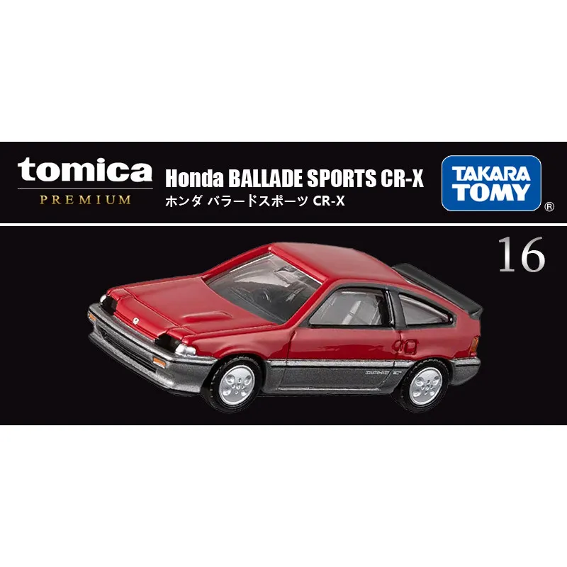 

TOMY Simulation Alloy Car Model Tomica Cars Toys For Boys Trolley Flagship Black Box TP16 Honda CR-X Coupe 936435