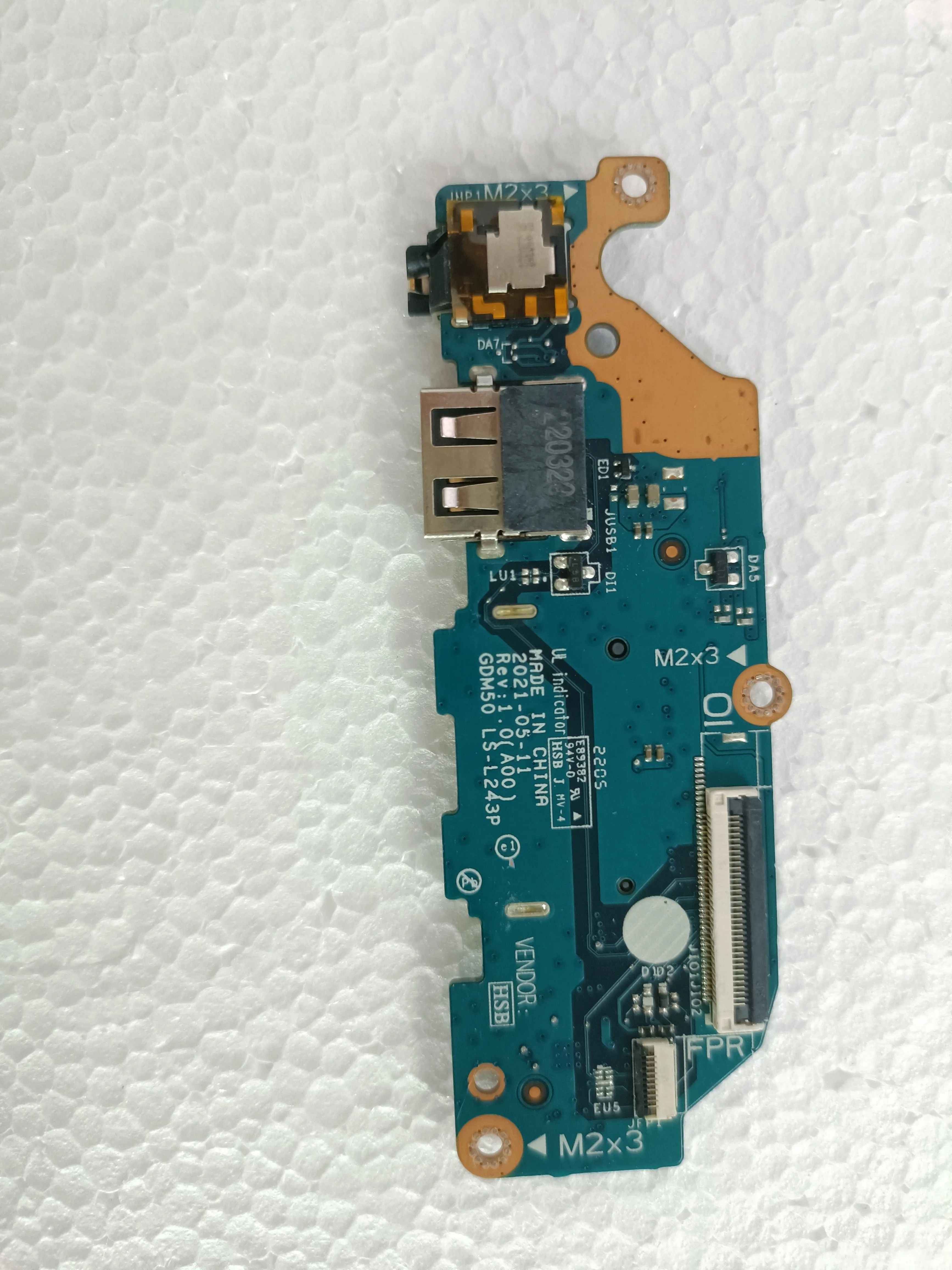 SD Card Reader Placa USB, LS-L243P para Dell Inspiron 15 3510 3511, Original