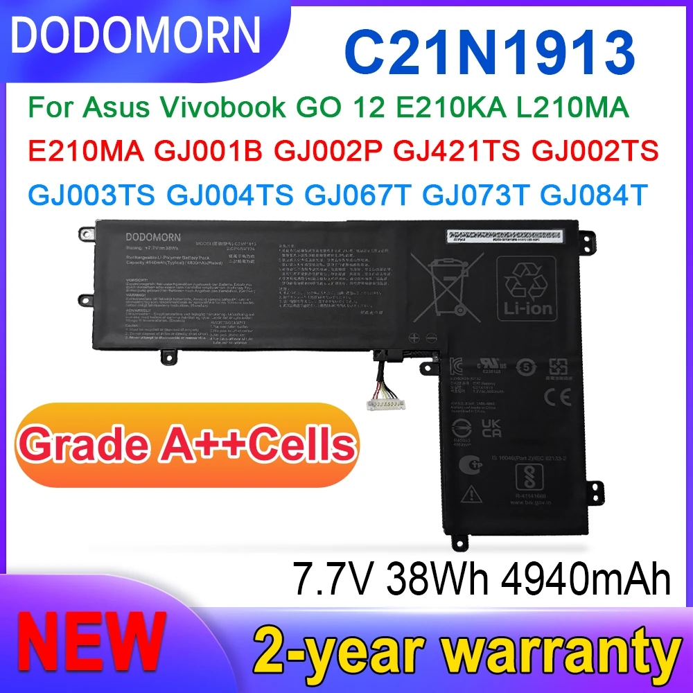 

High quality C21N1913 Battery for ASUS VivoBook 12 E210MA E210KA L210MA Notebook Battery
