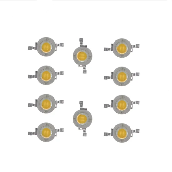 High Power LED Beads Pure White Warm White 300mA 3.2V to 3.4V 100-120LM 30mil 1W