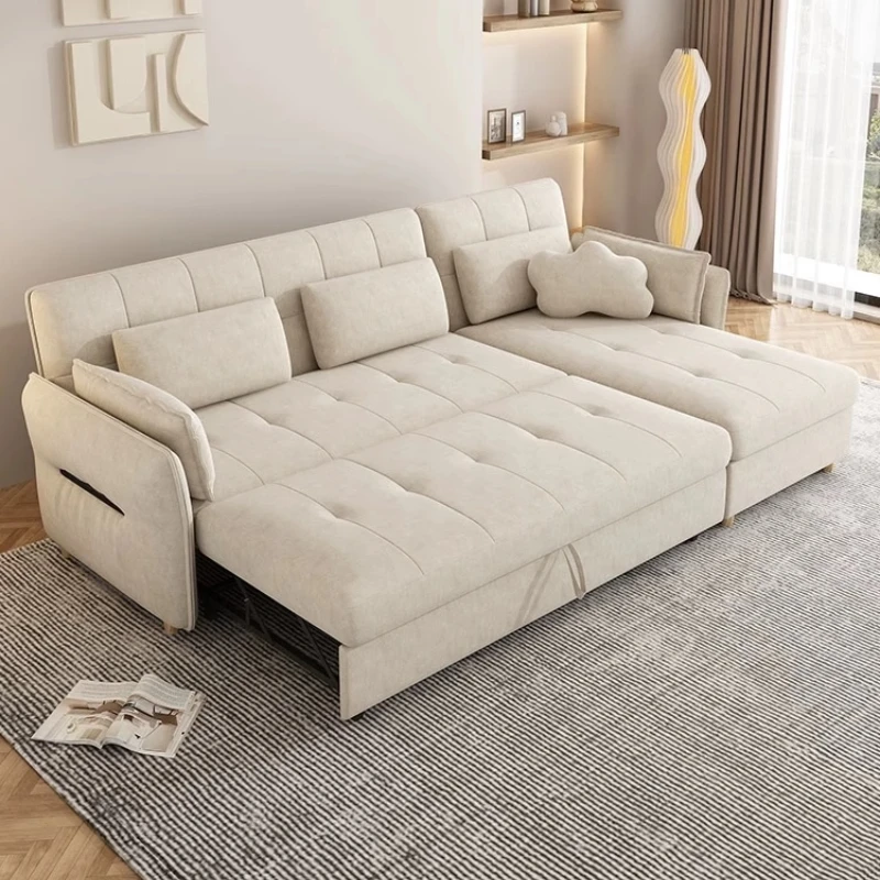 

Wooden Multifunction Sofas Design Modern Clothes Art Simple Sofas Folding Double Divano Soggiorno Di Lusso Home Furniture