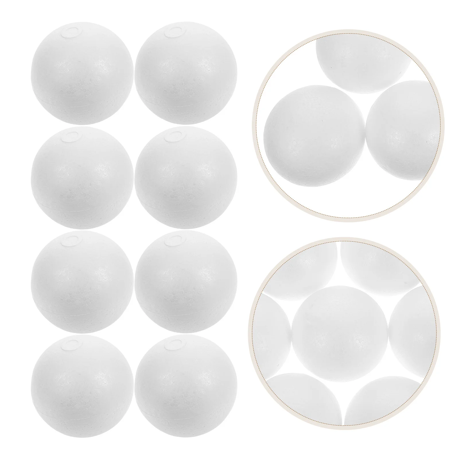 

10 Pcs Solid Christmas Decoration Bauble Filler Craft Bean Bag Polystyrene Balls