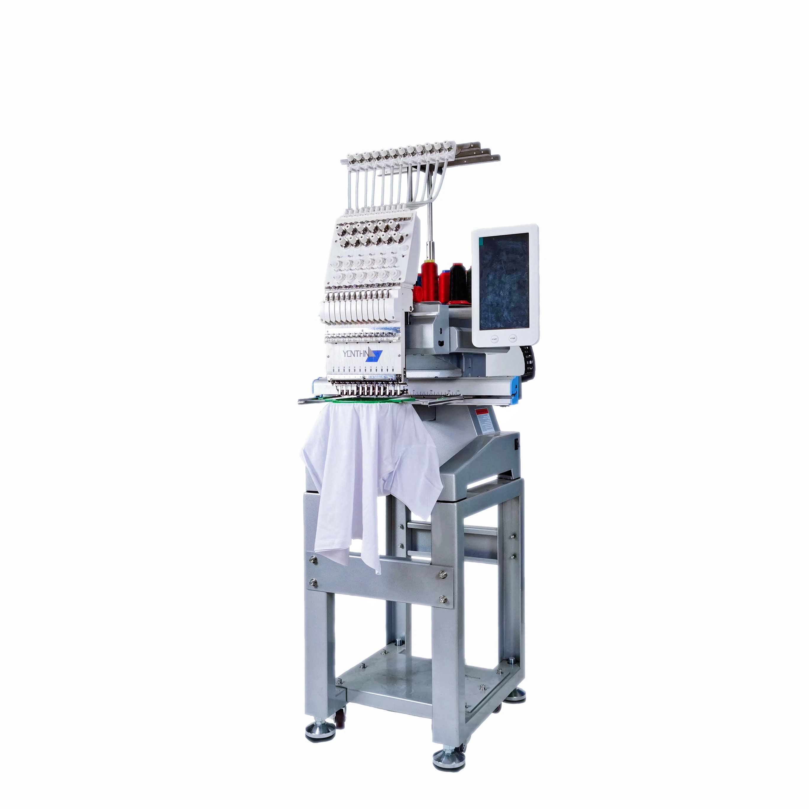 Fully Automatic 1 Head 15 Needle Hoodie Embroidery Machine Digital Small Embroidery Machine Computerized Design Machine