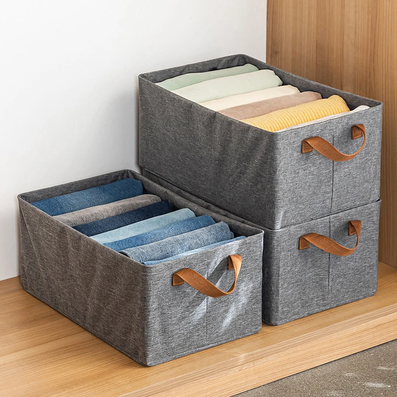 Cationic Clothing Storage Box Coats Socks Toys Organizer Container Home Closet Drawer Organizers Scarf Underwear Organizer Box