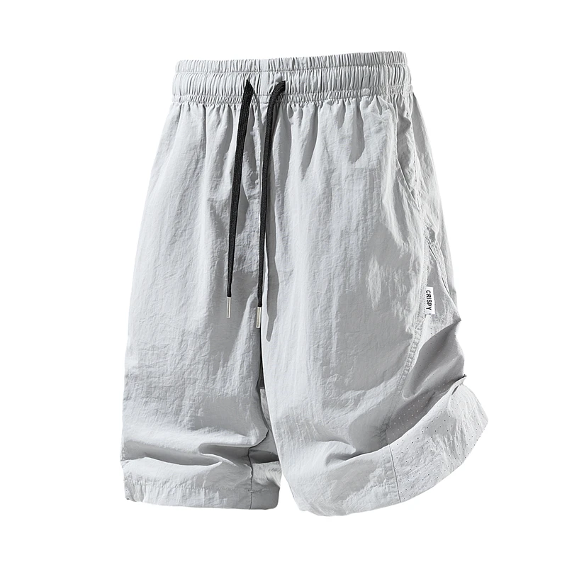Ice Silk Sportswear Men's Sport Shorts Summer Running Shorts Beach Bottoms Gym Fitness Tracksuit Jogging Training Short Pants