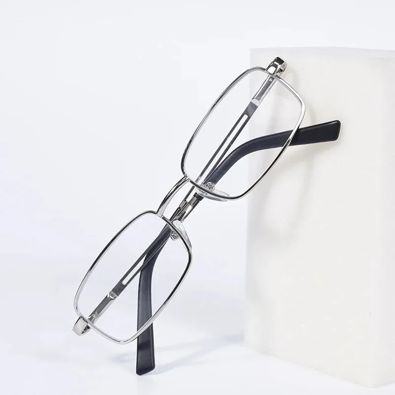 Neue 2026 Business-Brillen Retro Eckige Lesebrille Anti-Blaulicht Korrektionsbrillengestell für Herren