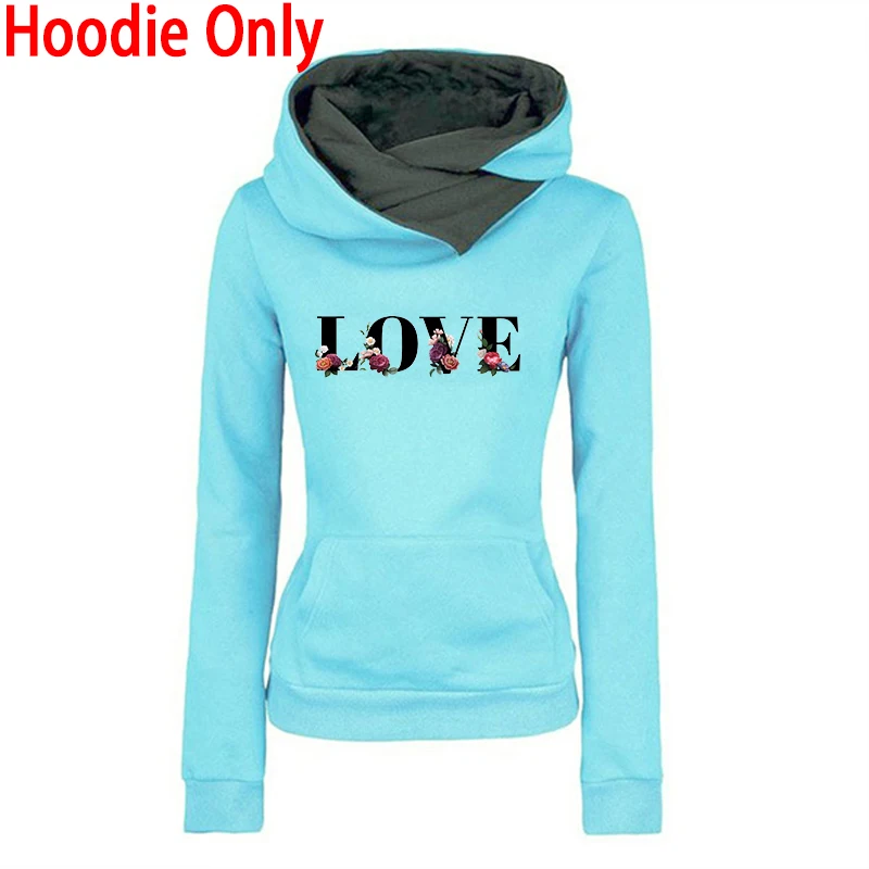 Hochwertiger Damen-Trainingsanzug mit Liebesdruck, lässiger Kapuzenpullover, Sweatshirts, Outdoor-Sport-Joggingkleidung, Herbst-Winter-Mode, Sportbekleidung – Detail 8