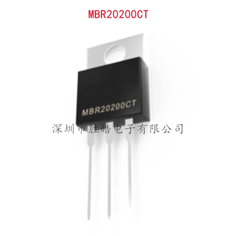 (10PCS)  NEW  MBR20200CT  CTG  B20200G   20A 200V  Steelhead  Straight In  TO-220  Integrated Circuit