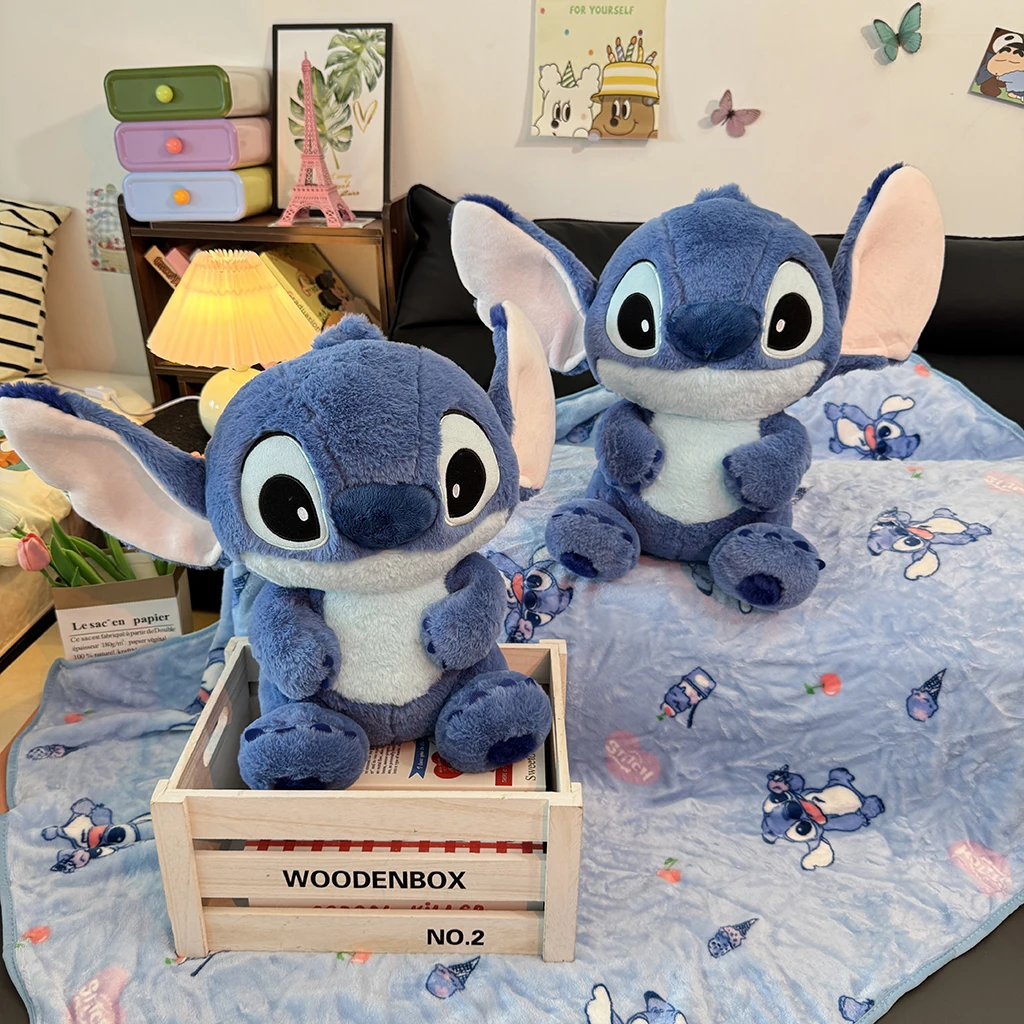 45cm 러블리 스티치 봉제인형 애니메이션 릴로와 스티치 부드러운 봉제인형 스티치 인형 쿠션 홈데코 크리스마스 선물