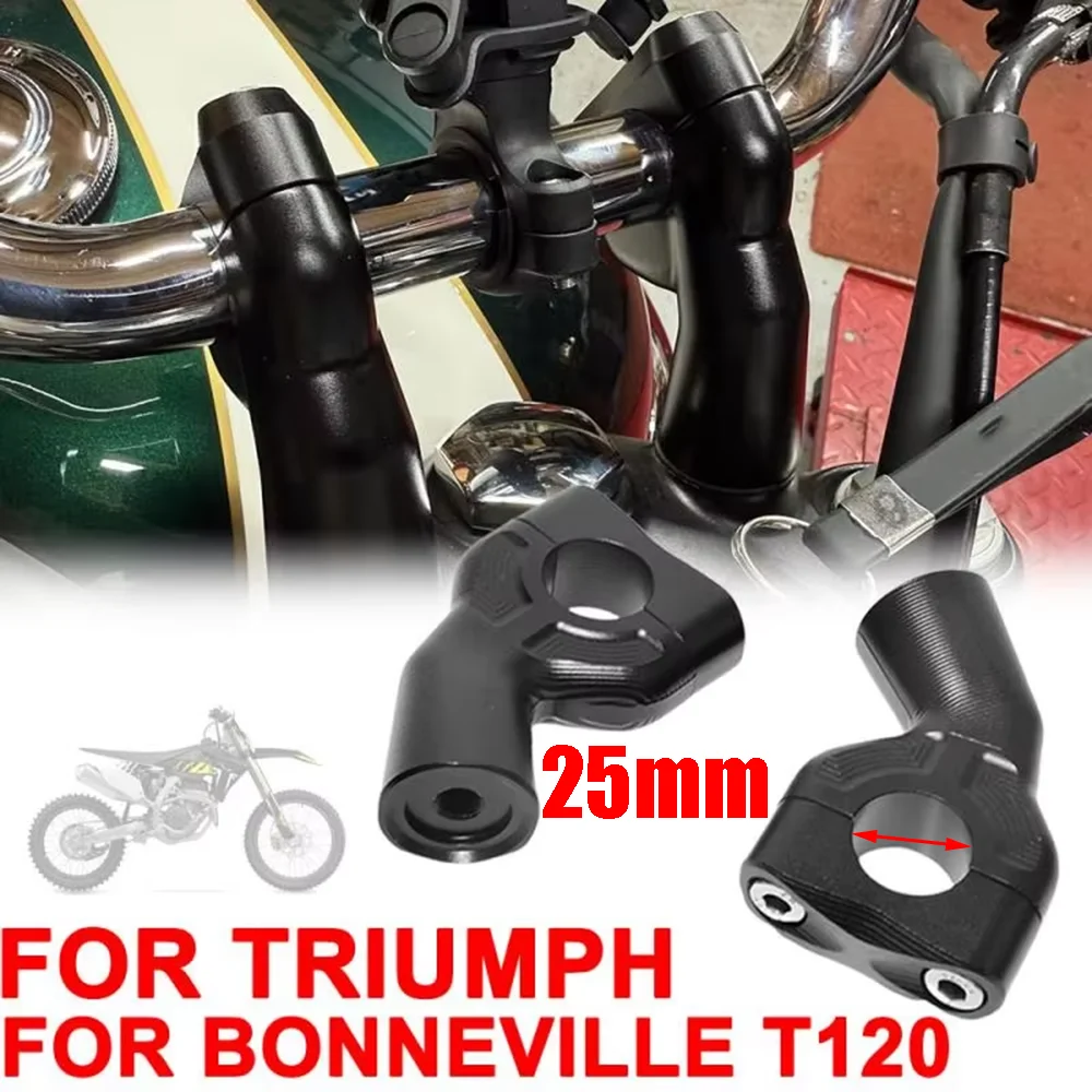 For Triumph Bobber T100 T120 T 100 T 120 Speedmaster Thruxton 900 Motorcycle Accessories Handlebar Riser Clamps Raise Handle Bar