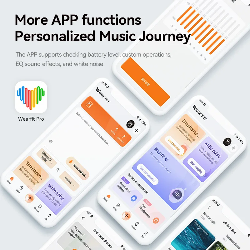 Estuche de carga ultrafino M129, gancho para la oreja AI OWS, auriculares deportivos inalámbricos con Bluetooth, pantalla digital LED, efecto estéreo de graves pesados