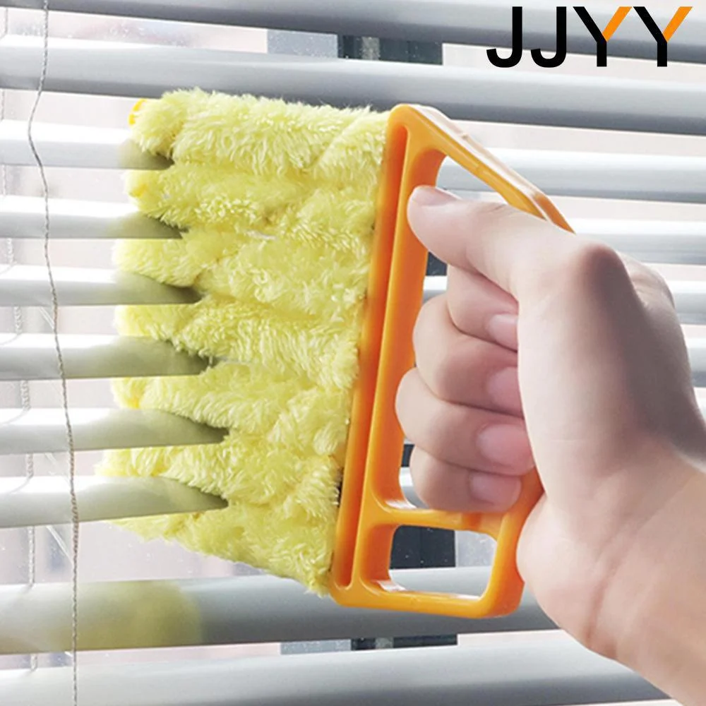 JJYY Window Conditioner Duster Clean Brush Microfibre Venetian Blind Blade Cleaner Brush Household Cleaning Tools 1PC