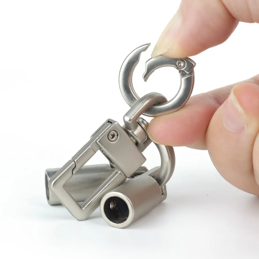 Moderne Quadratische Anhänger Metall Zubehör Für Seil Schlüsselbund Machen Tragbare Handy Hängen Schlüsselring DIY String Schlüsselhalter Schmuckstück