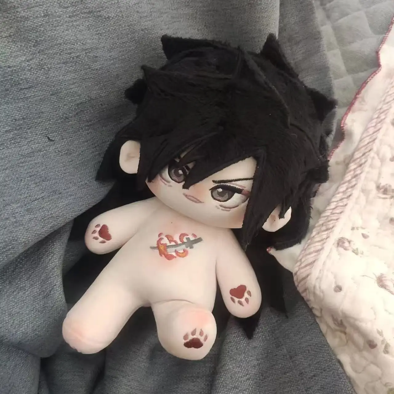 Figurine d'anime Uchiha Madara en peluche de 20cm, beau garçon, déguisement de Cosplay, poupée en coton, jouets corporels pour enfants, cadeaux d'anniversaire
