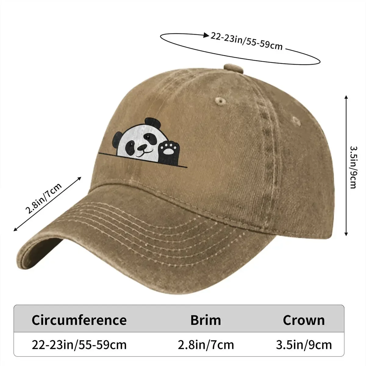 Multi Functional Fashionable Unisex HatSummer Cap Sun Visor Say Hello To You Hip Hop Caps Cute Panda Animal Cowboy Hat Peaked H