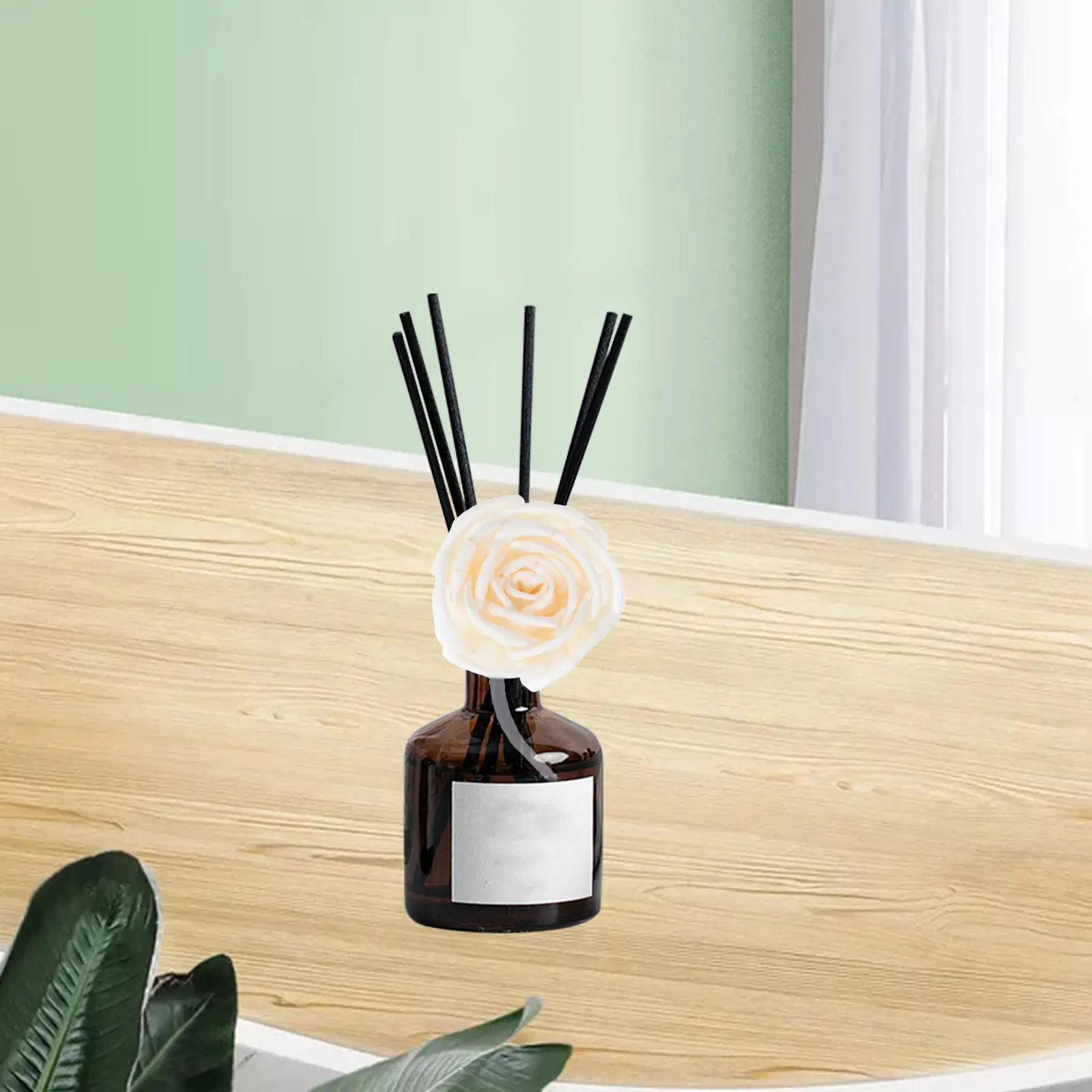 フレグランスディフューザー交換用詰め替え材-曲げられるコットンロープ造花-エッセンシャルオイル用-小型オイルディフューザー-家庭-オフィス-ホテル用