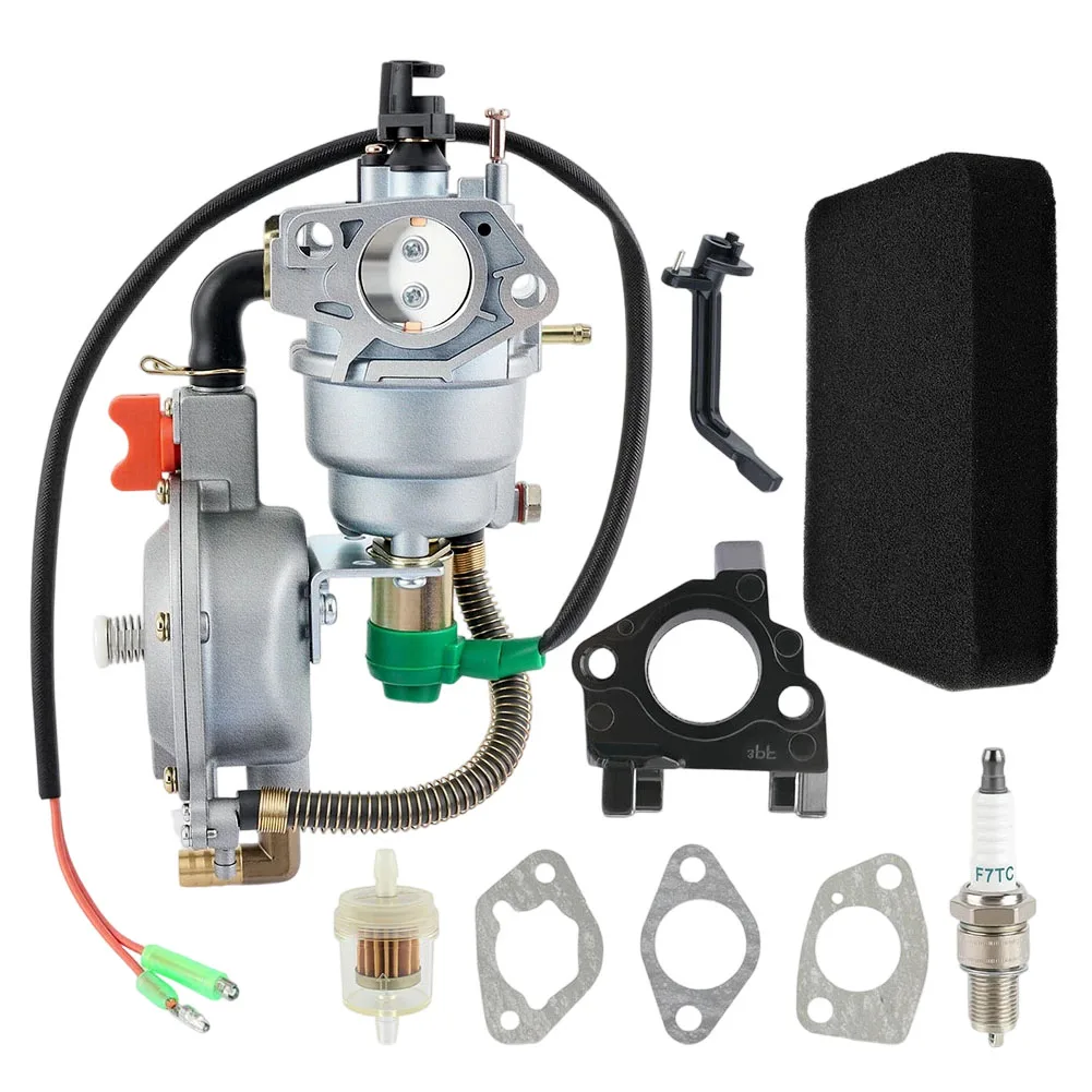 Engine Compatibility Dual-fuel Carburetor Fits 4.5 KW To 10 KW Generators Integrated Valves And Seals Dual Fuel Carburetor Kit