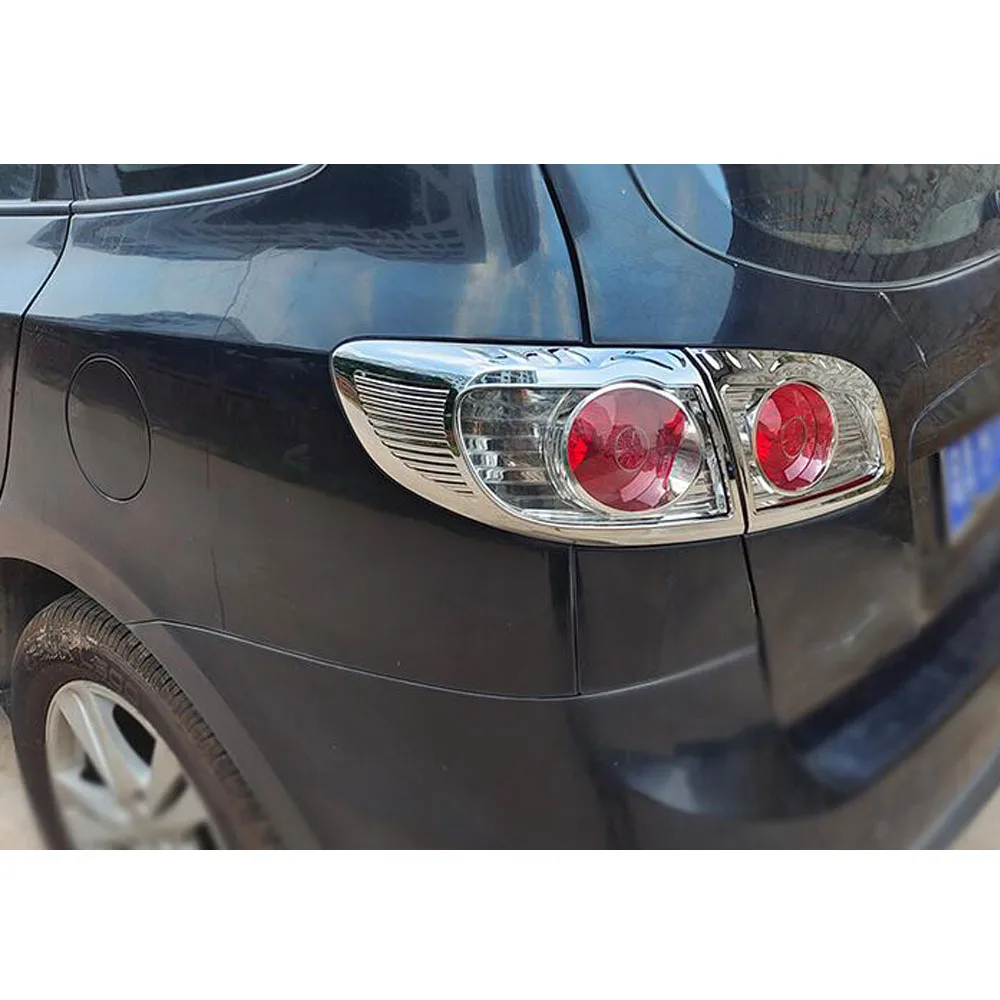 For Hyundai Santafe Santa Fe 2006 2007 2008 2009 2010 2011 2012 Car Detector Cover Trim Back Tail Rear Light Lamp Frame Eyebrow