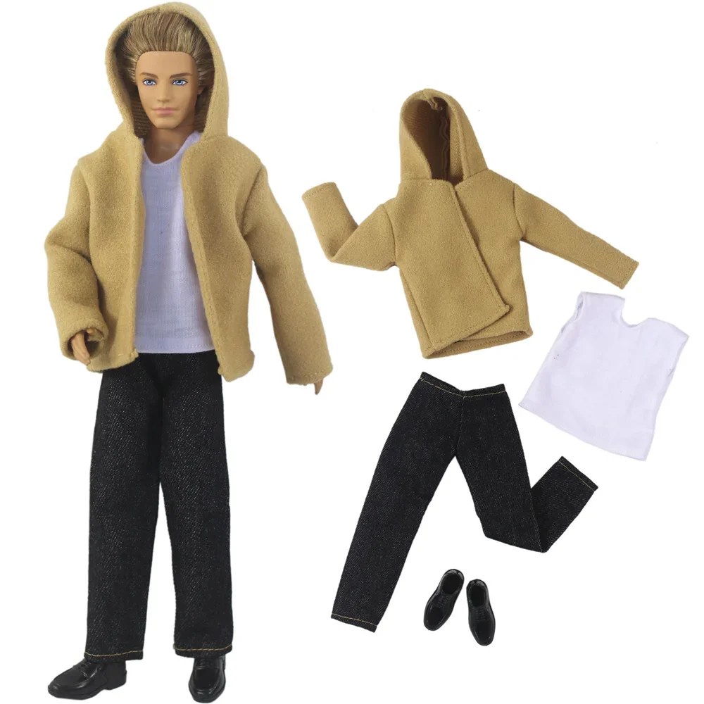 1 Set Doll Clothes Woolen Overcoat Outfit for 12 inch Ken Doll Many Style for Choice