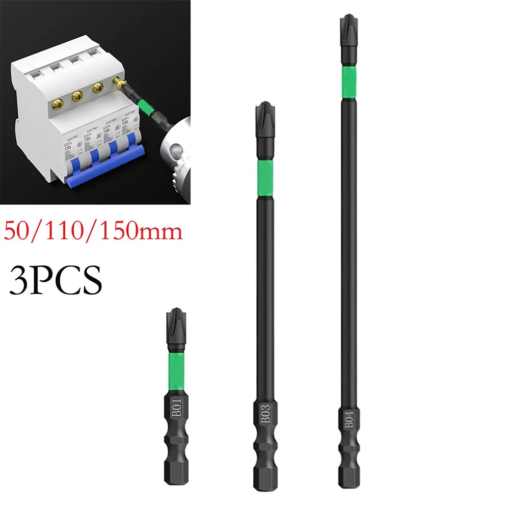 50/110/150mm Magnetic Special Slotted Cross Screwdriver Bit For Electrician FPH2 Batch Head Strong Cross High Hardness Shock