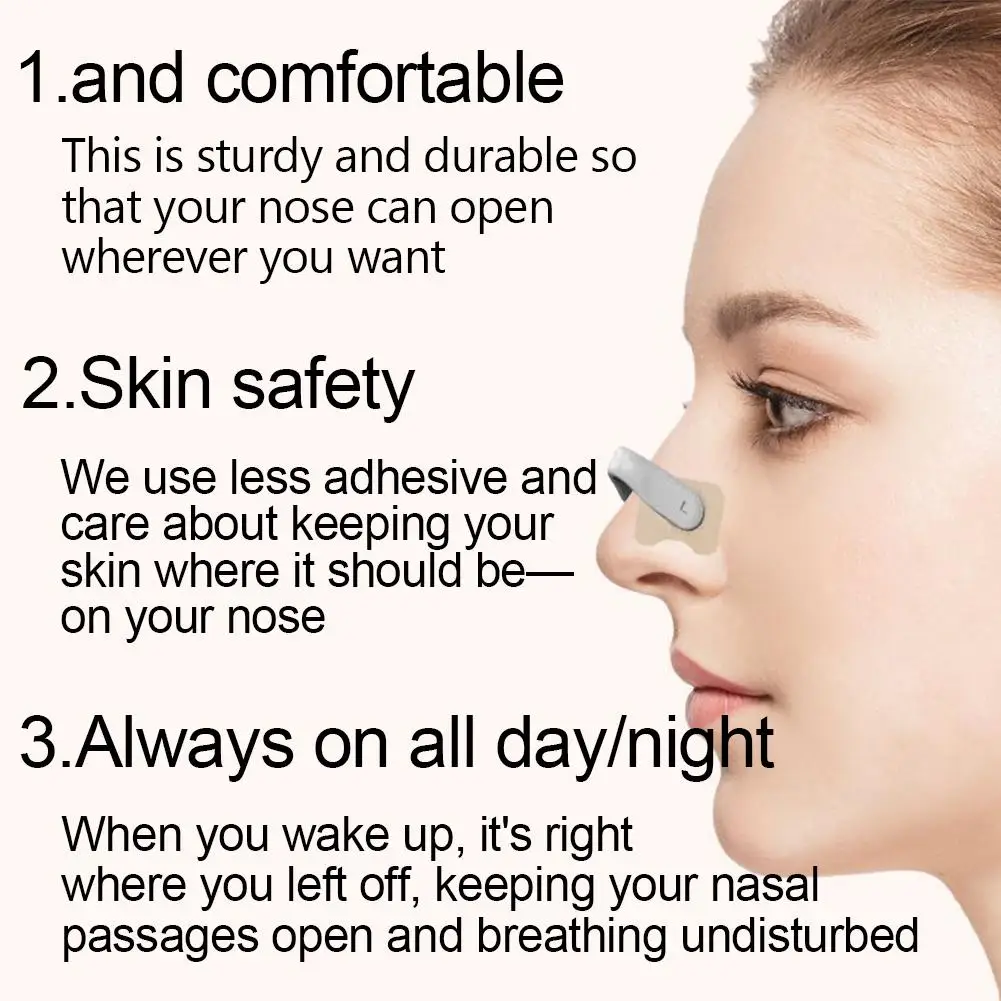 1SET Magnetic Nose Patch Reduce Congestion Reduce Snoring Improved Airflow Nasal Strip Improved Sleep Quality