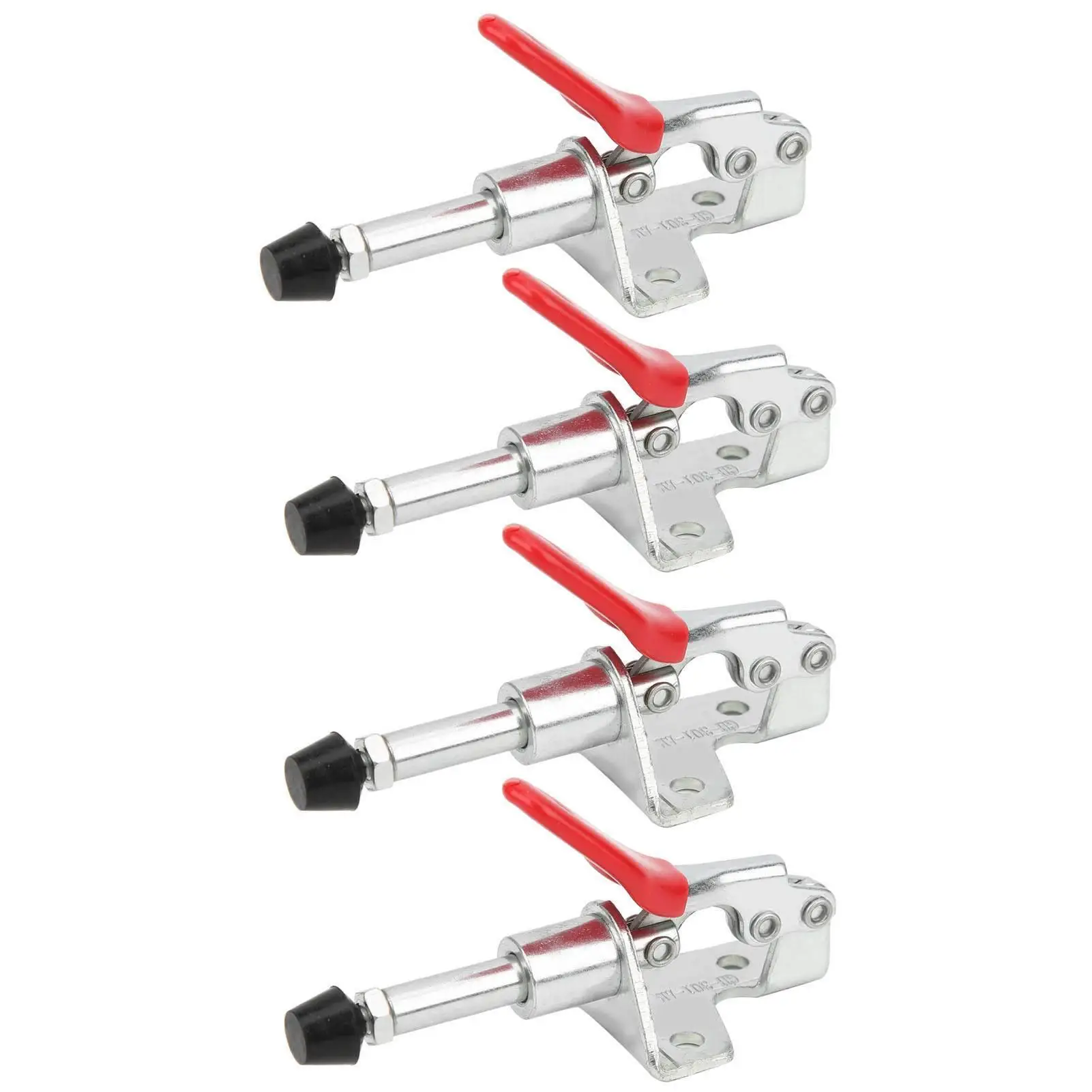 4Pcs Quick Release Toggle Clamp, Load Capacity 45kg, Push-Pull Hand Tool - GH-301AM Fixed Lock