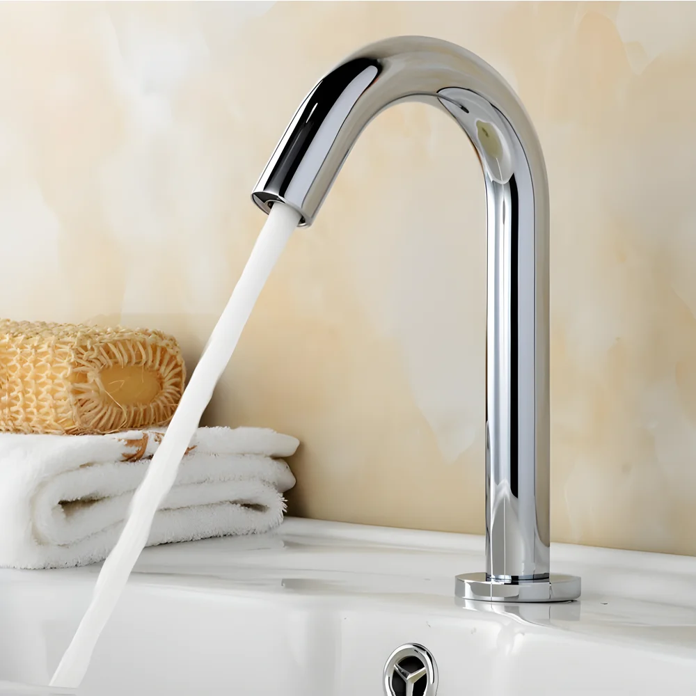 Touchless Automatic Infrared Sink Faucet Handfree Water Saving Inductive Electric Basin Faucet ZSF106