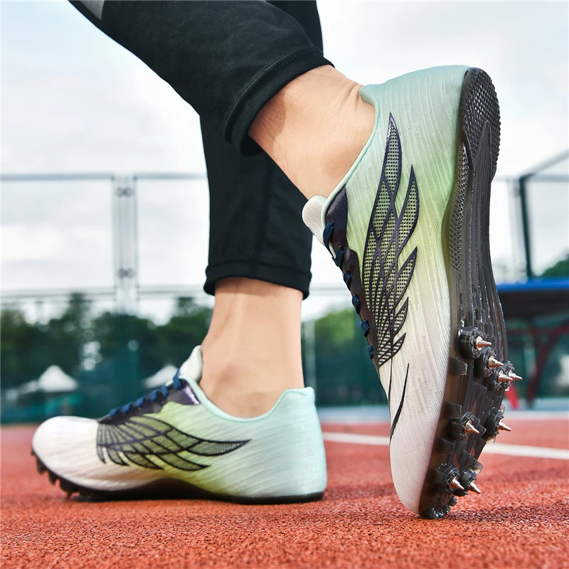 

Unisex Lightweight New Spike Running Shoes Anti-slip Track Field Athletics Sneakers for Men And Women 2025 Model
