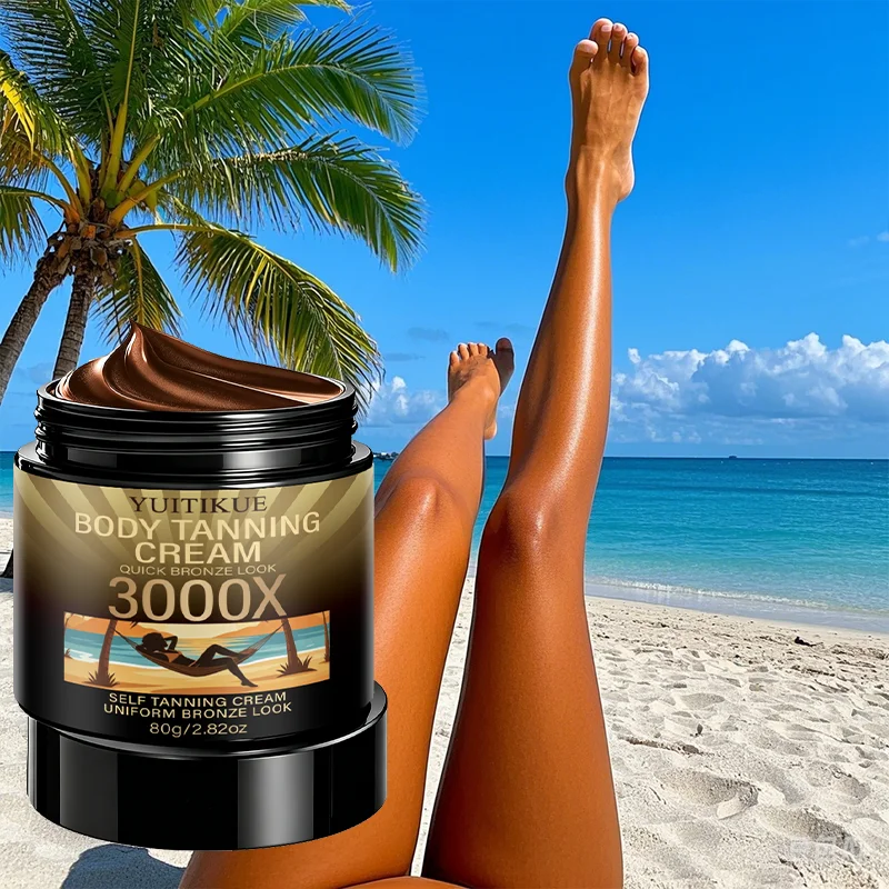 YUITIKUE 3000X Intensive Tanning Cream, Nourish Skin While Tanning Gentle Sunless Bronzer For Even Complexion