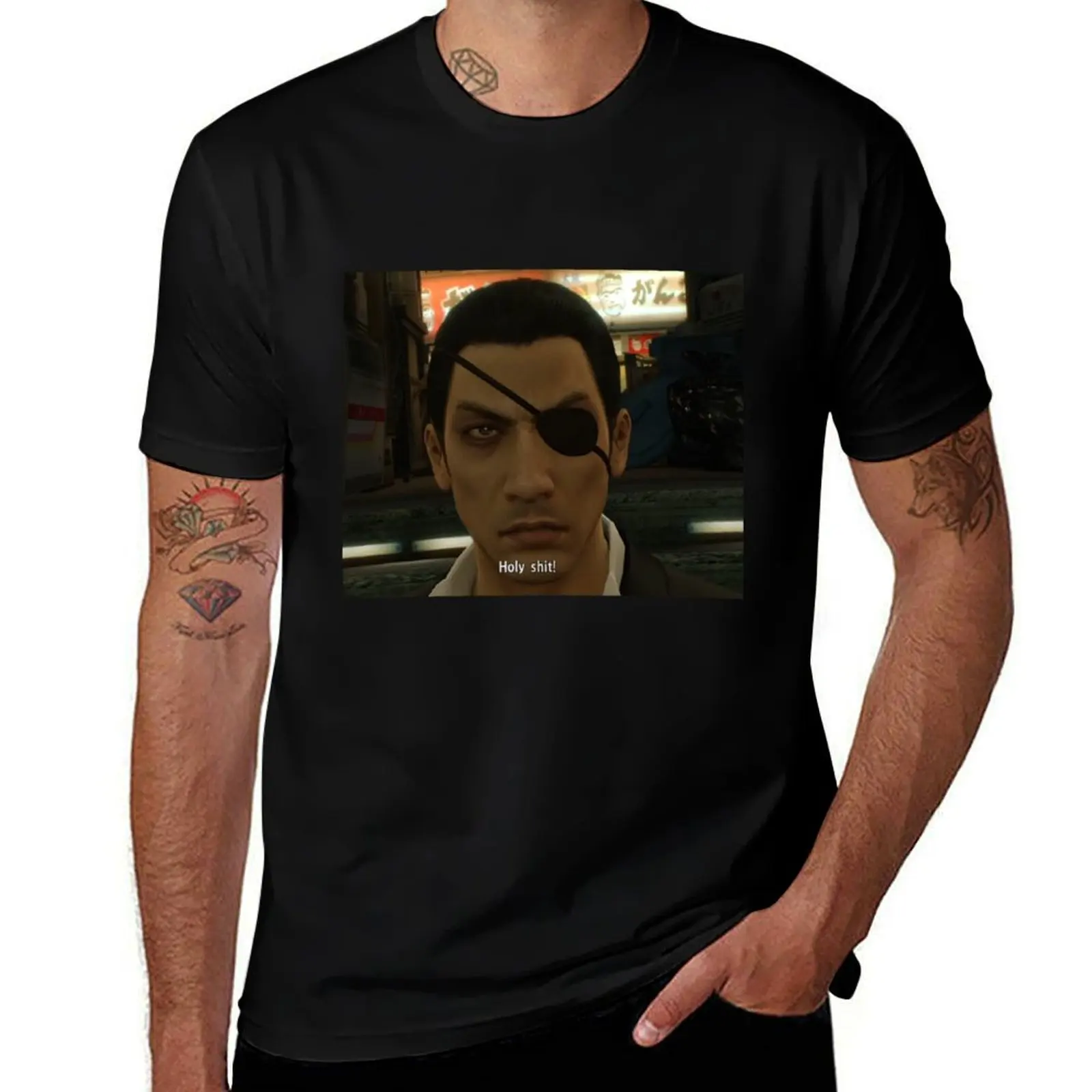 Yakuza Majima Holy Sh*t T-Shirt Dry Fit Athletic Short Sleeve Shirt T-Shirt