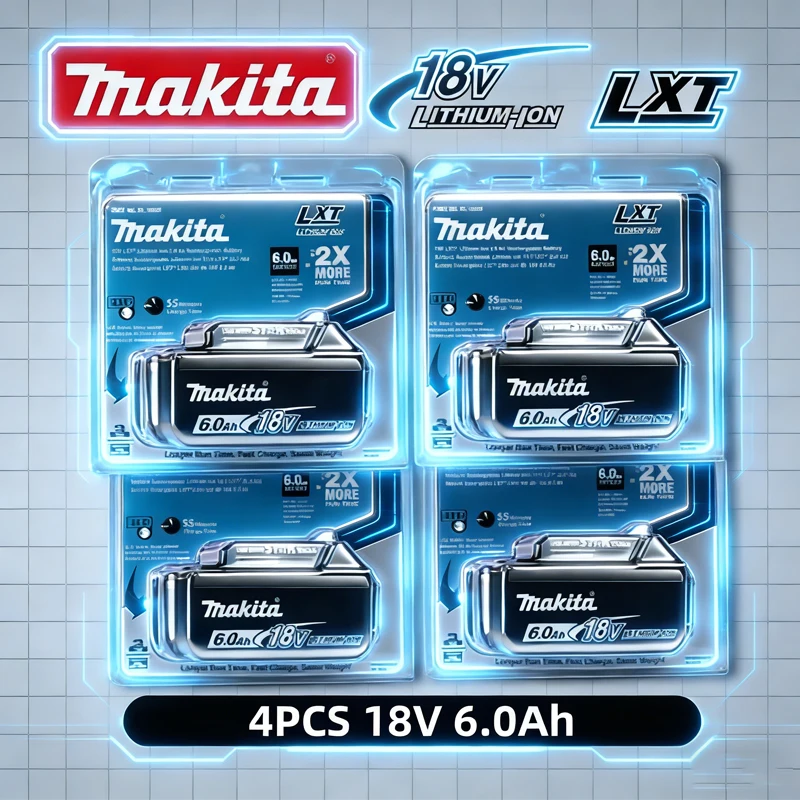 

100% Original Makita 6Ah for Makita 18V Battery BL1830B BL1850B BL1850 BL1840 BL1860 BL1815 Replacement Lithium Battery
